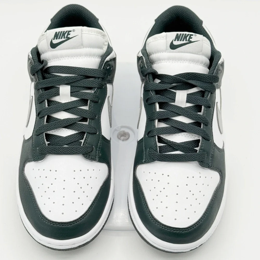 Nike Dunk Low Size 8.5 Womens Seaweed/Metallic Silver-White IO7450-364, NEW